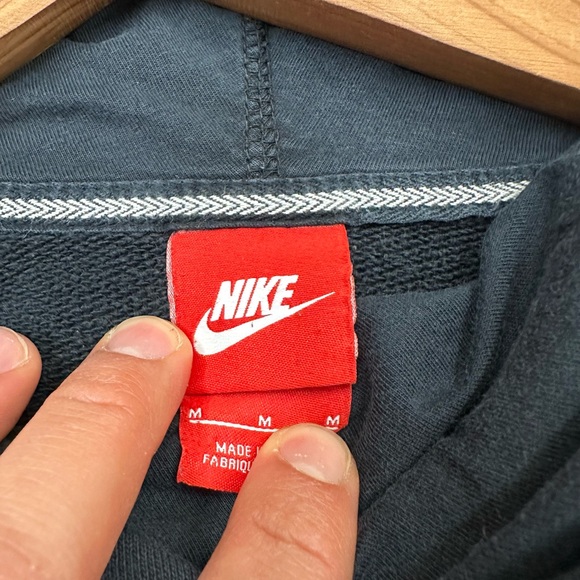 Nike Sportswear High Neck Long Sleeve Hoodie Black Women’s Size Medium - Picture 6 of 8